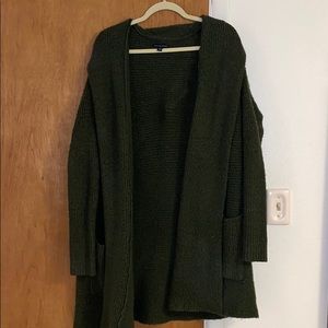 American eagle dark green cardigan